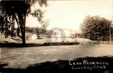 Lake Waramaug Country Club New Preston CT Connecticut RPPC Photo Postcard COPY