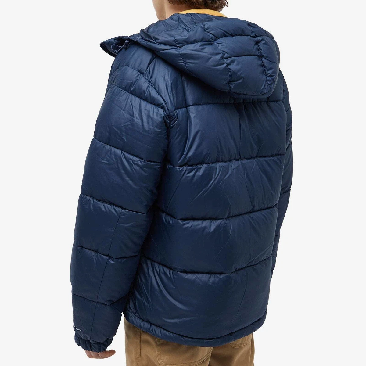 New Men's Columbia Pike Lake II Hooded Navy Puffer Jacket Size Medium image 3