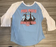 Pink Floyd 1977 Animals Tour T-Shirt Vintage Size XL A Few Faint Stains See Pics