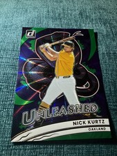 2026 Panini Donruss Baseball Nick Kurtz Green Laser Unleashed Insert Athletics