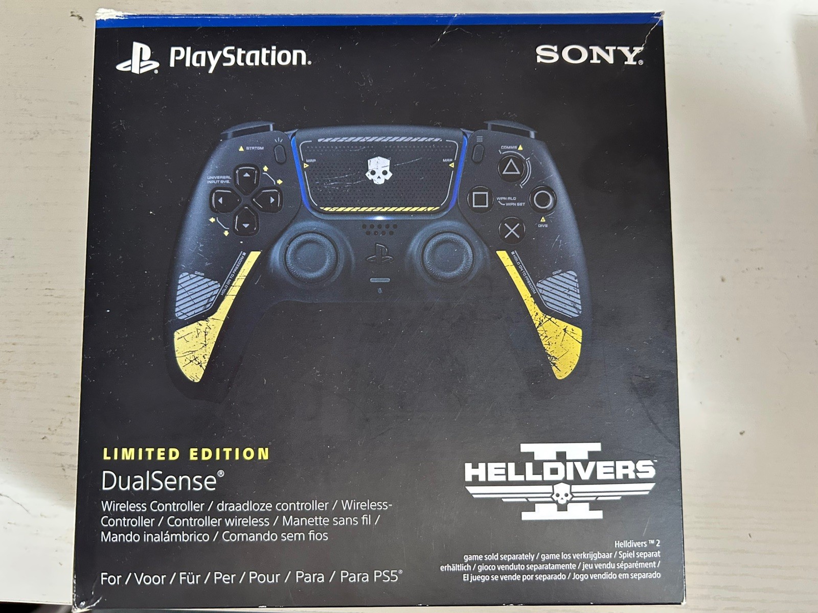 Sony PS5 DualSense Helldivers 2 Limited Edition Controller – Excellent Condition