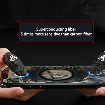 New 1Pair Gaming Finger Sleeve Breathable Fingertips For PUBG Mobile GamesB ZHTN