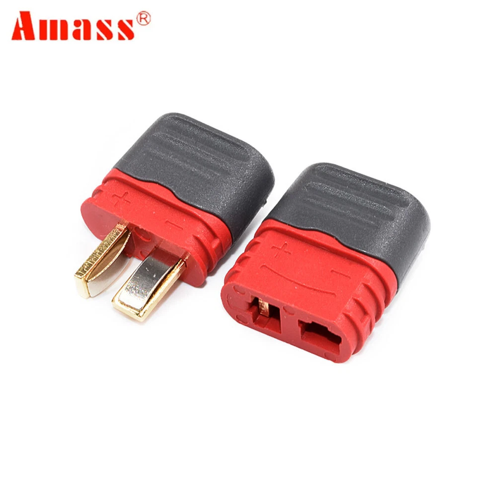 Conectores Amass T Plug macho hembra estilo Deans para RC LiPo batería coche avión Foto 2 de 4