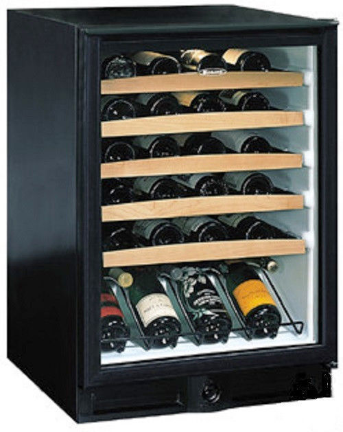 U-Line 2075WCB Echelon Series Black 48 Bottle Wine Captain