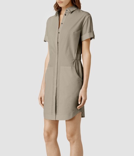 ALL SAINTS Women's CALLA SHIRT DRESS 