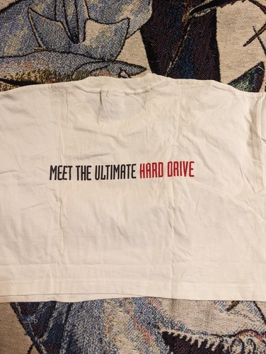 Vintage 1995 Johnny Mnemonic Movie Promo CroP FIT Shirt OS Keanu Reaves Sci-fi - Picture 4 of 10