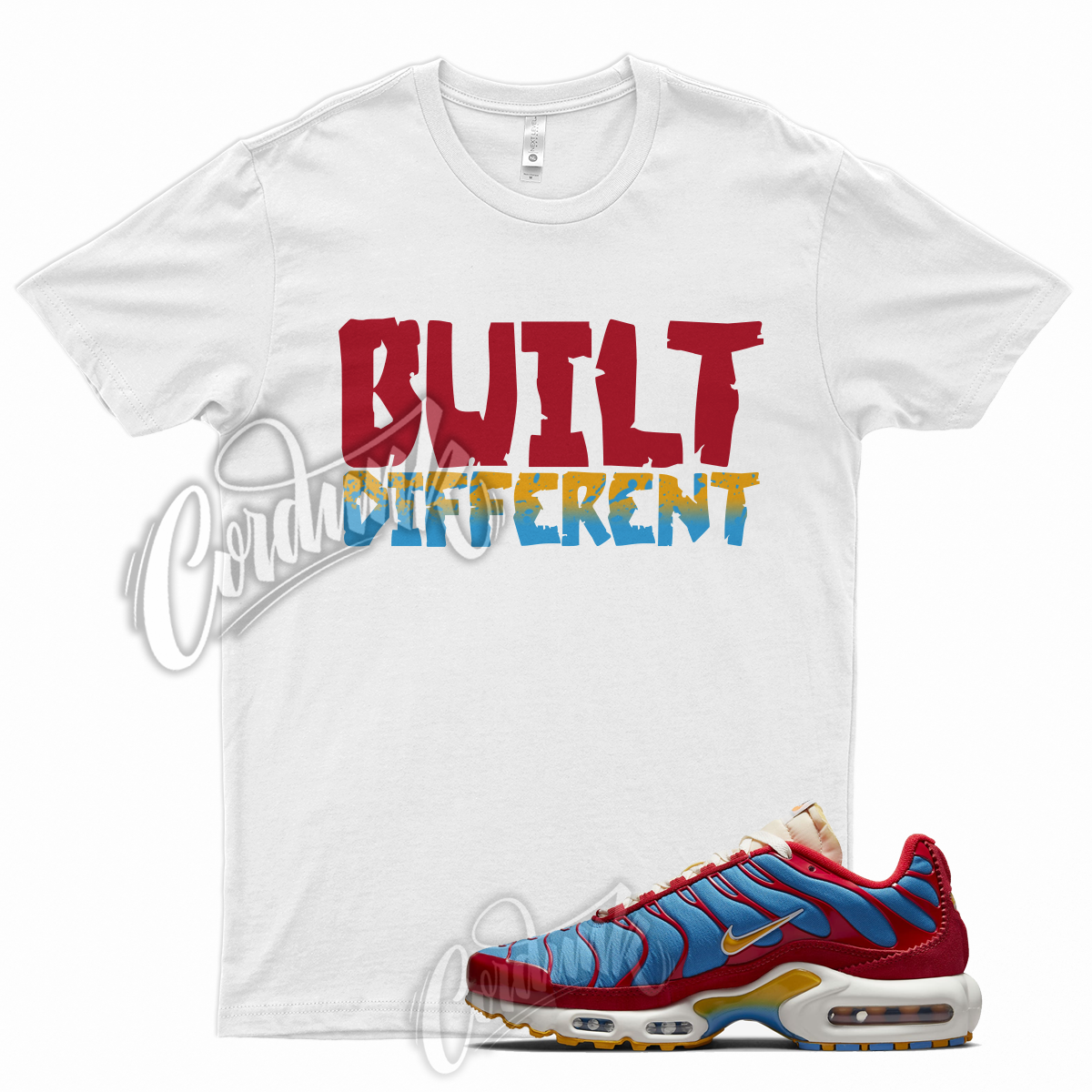 red white and blue air max shirt