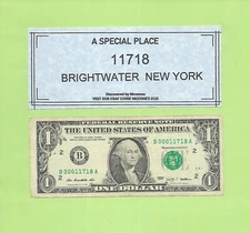 ZIP CODE '11718' .. BRIGHTWATER, NEW YORK ... 2009 $1  B 000 11718 A