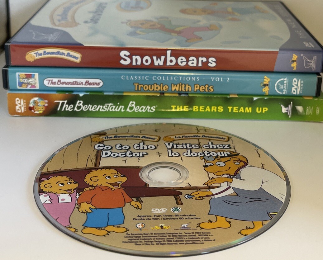 The Berenstain Bears DVD Lot (4) *Preowned* Go To The Doctor DISC