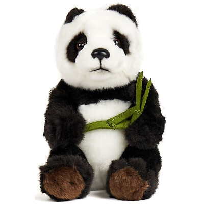 Uni-Toys Plüschtier Panda B10832 - Naturgetreues Kuscheltier Pandabär 17cm