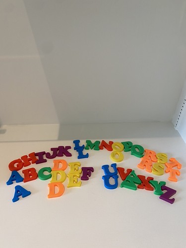 Fisher-Price Lot 36 pieces vintage magnetic plastic alphabet letters