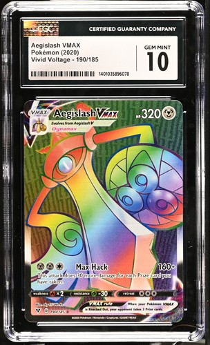 Aegislash VMAX graded CGC 10 for sale on eBay