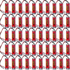 50-Pack 3.6V 1800mAh MAXELL ER6C AA PLC Battery for Mitsubishi FX F2-40BL + Plug
