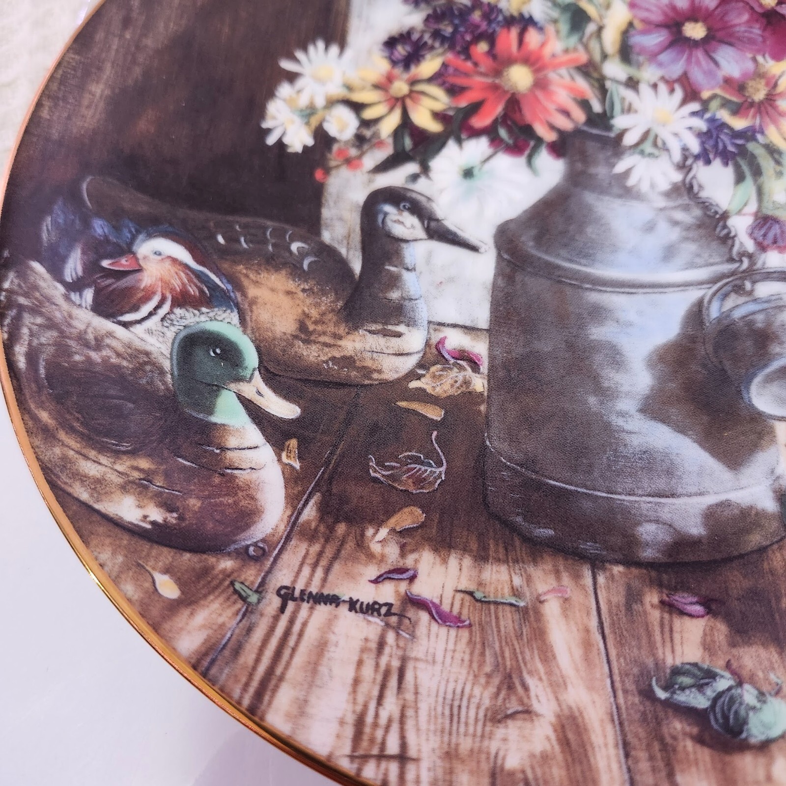 W.S. GEORGE *HOMESPUN BEAUTY* Grandma's Garden Series Signed/Numbered - COA image 3