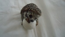 Hedge Hog with Golf Ball Figurine -Vintage Made in the USA-Painted Jennifer Law