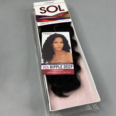 12  SOL Ripple Deep #2 Darkest Brown SOL Synthetic Blend Mixed Hair Extensions