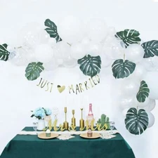 DIY White Balloon Arch Garland Kit 71pc Confetti Balloons Wedding Party Decor