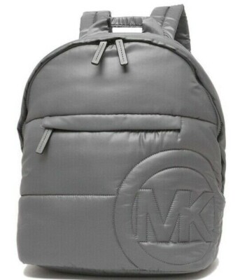 Michael Kors Gray Quilted Backpack Michael Kors Rae Medium Quilted Nylon | Mercari main image 4