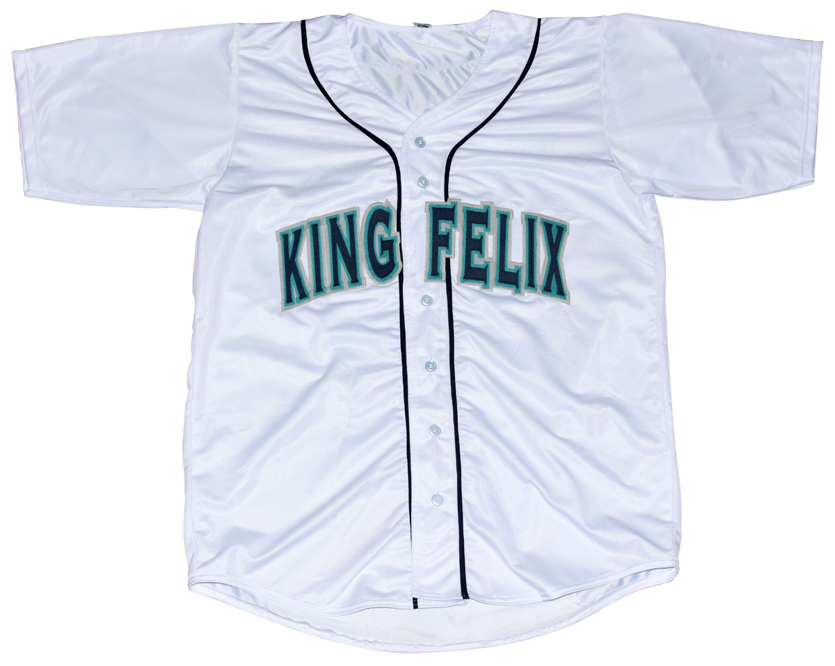 FELIX HERNANDEZ AUTOGRAPHED SEATTLE MARINERS #34 WHITE JERSEY W