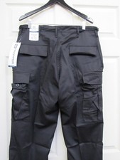 New Black BDU Cargo Pant Tactical Trousers Button Fly Propper 60/40 Twill F5201