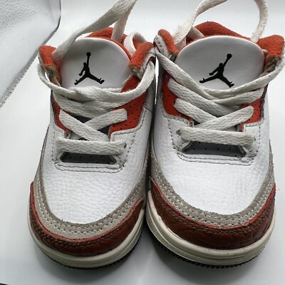 Nike Air Jordan 3 Retro Dunk on Mars TD DV7026-108 Size 4C Toddler Shoes
