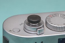 Ebony wood Soft Release Button for Fujifilm and Leica Small concav only