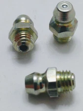 1/4"-28 Straight Grease Zerk Nipple Fitting 25pcs Taper Thread (1641)