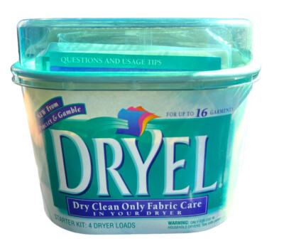 Dryel Home Dry Cleaning Starter Kit Loads 16 Garment Original Fresh Scent 