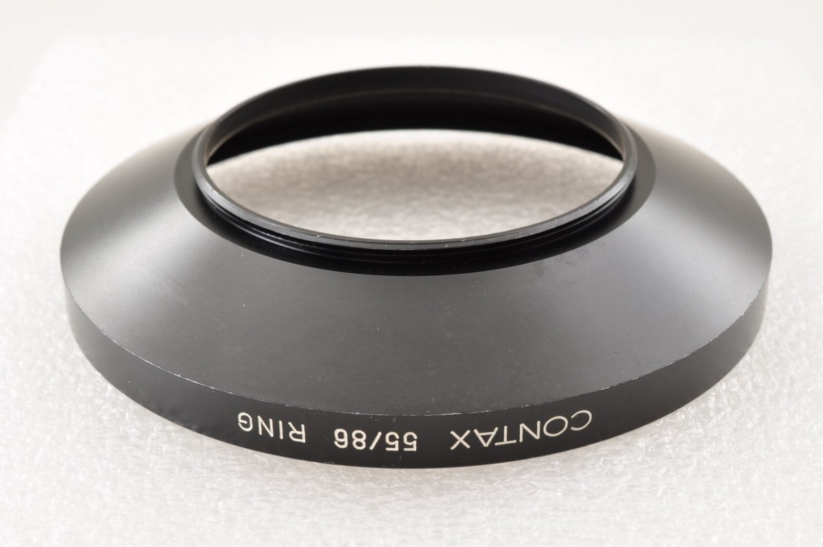 コンタックス　メタルフード用　アダプターリング　（55/86）　A CONTAX Metal Lens Hood 5 & 55/86 Ring Adapter Set Shade SLR