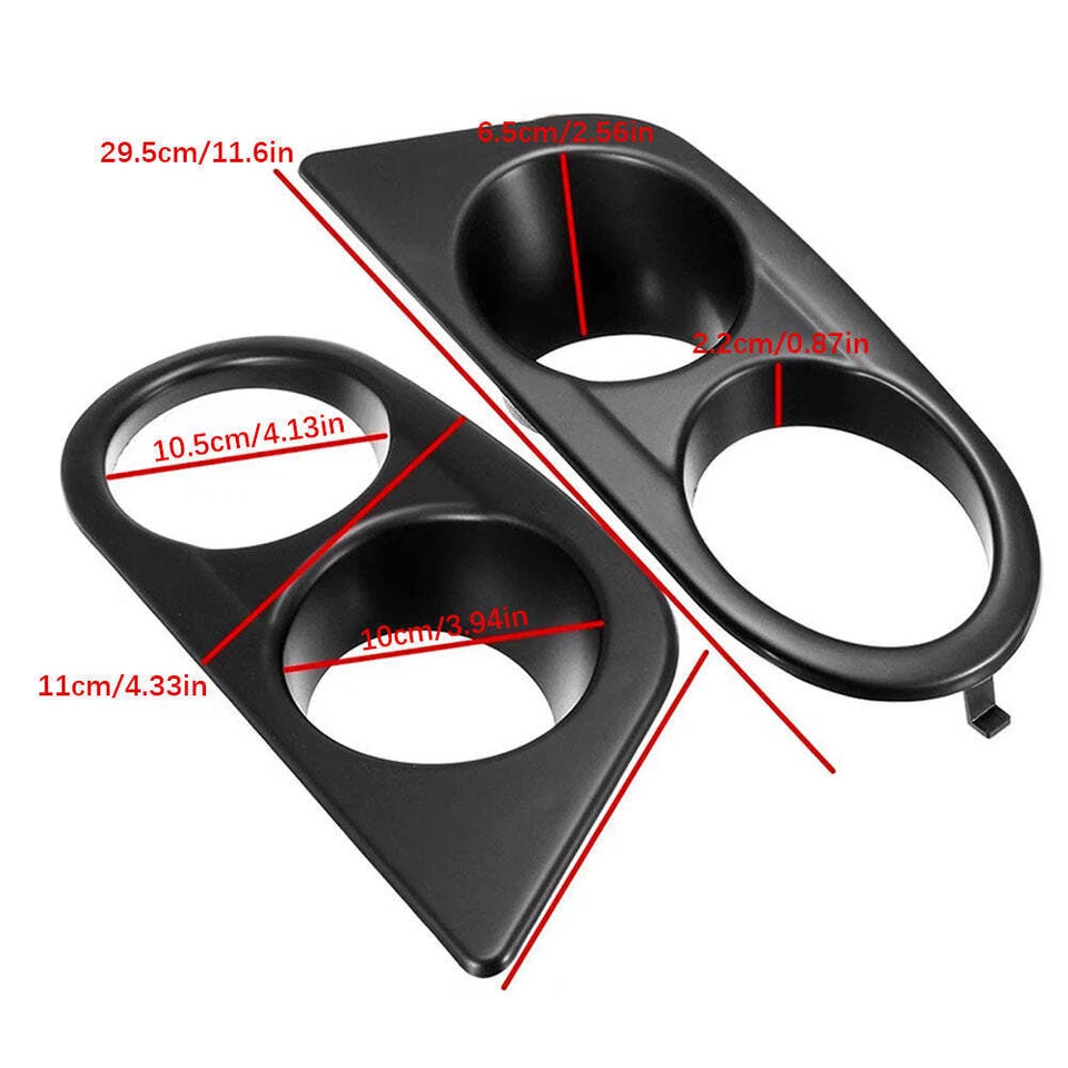 1Pair Car Fog Light Cover Grill Frame For BMW E46 M3 2001 2002 2003 2004 2005 Foto 3 de 4