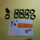 9/16" Spring Action Replacement Hose Clamp Black, Pack of 10