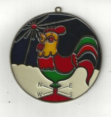 Rooster Suncatcher w/Suction cup (New Old Stock) 