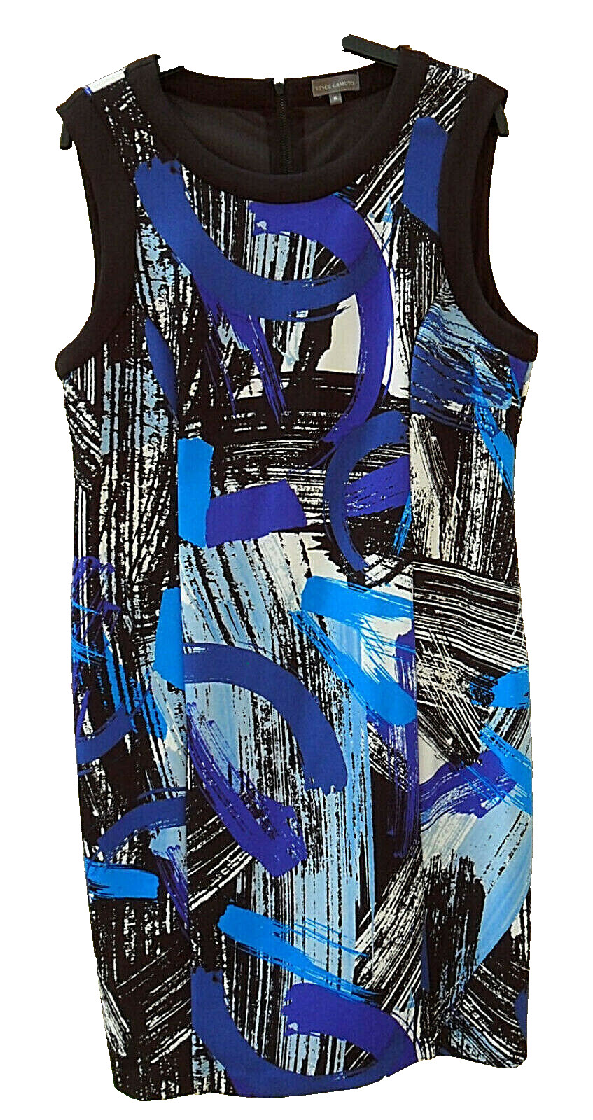 VINCE CAMUTO Multi-Coloured Sleeveless Art Print Dress ~ UK16 ~ D0298 ~ RRP £207 image 2