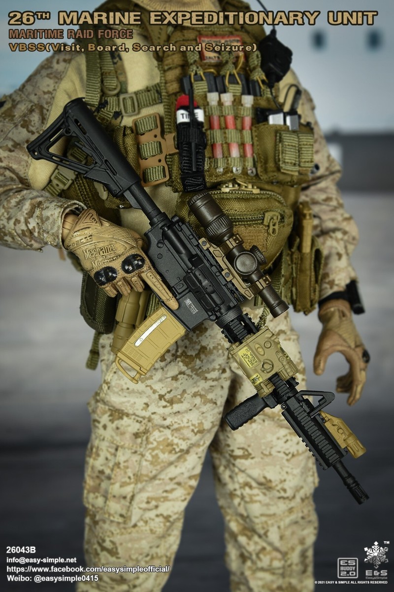1:6 scale Easy & Simple USMC 26th MEU M4 Rifle w/ Extended Rail
