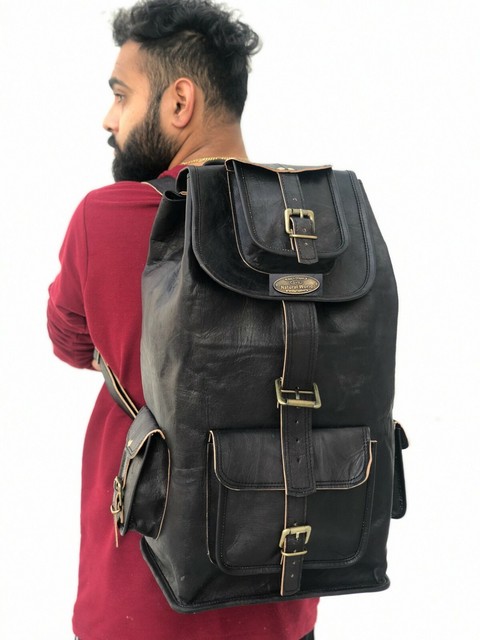 beckmann leather backpack