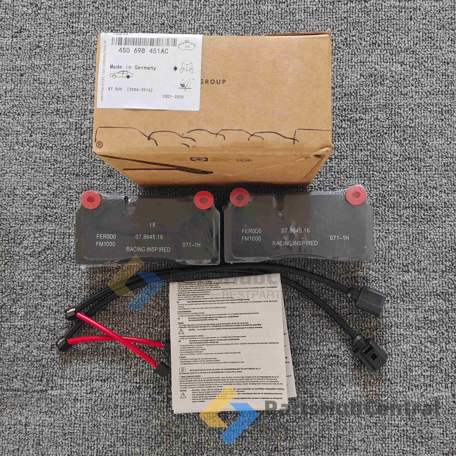 NEW Fit Lamborghini Huracan Rear Brake Pad Kit With Sensors