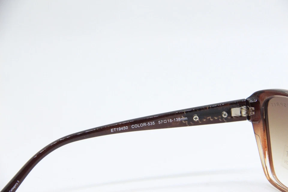 NUEVAS GAFAS DE SOL ESPRIT ET 19450 COL. 535 MARRÓN MELOCOTÓN AUTÉNTICAS 57-18 Foto 3 de 4