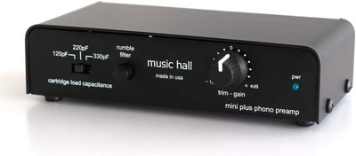 Mini plus Phono Preamp Ultra-Quiet MM Amp with Adjustable Gain Cartridge Loading