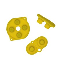  NEW Nintendo Game Boy Color GBC System Button Rubber Pads Set Yellow