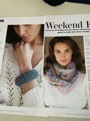 Gestreifte Frühling Kutte Schnell Strickanleitung & Perlen Armreif Häkelanleitung