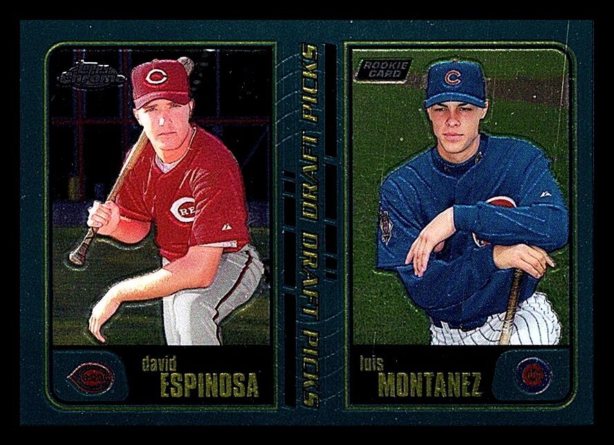 David Espinosa, Lou Montanez #737 Baseball Cards 2001 Topps trading card — raw and PSA graded price guide