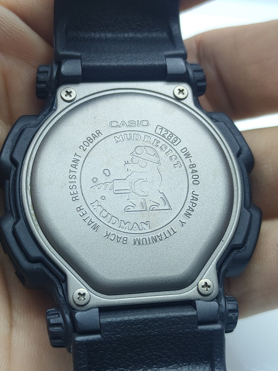 Vintage Casio G Shock DW-8400BM-1T MUDMAN M.I.B 1289 Mod Vintage Casio G Shock DW-8400BM-1T MUDMAN M.I.B 1289 Mod