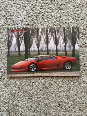 Vintage lamborghini Diablo original color sales handout. 