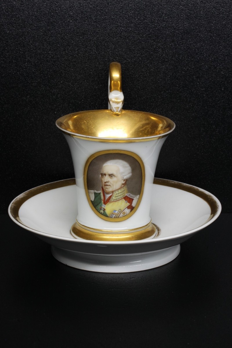 Meissen Hand Painted François Christophe de Kellermann Portrait
