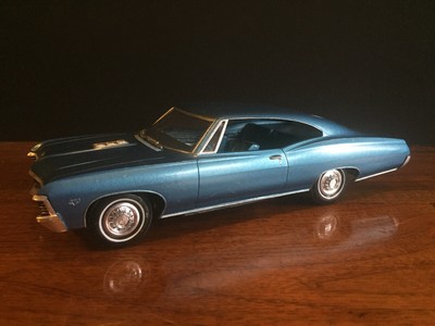 1967 Chevy Chevrolet Impala Ss 427 Dealer Promo Friction Car Vintage Toy Amt