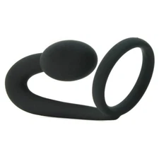 Prostatic Play Explorer Silicone Cock Ring and Prostate Plug
