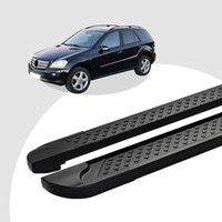 Auto Trittbretter Passend FüR Mercedes ML W164 Ab 07/2005-12/2011 Soma Schwarz M