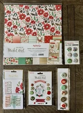 My Mind’s Eye *CHRISTMAS ON MARKET STREET* Paper Collection *5 PC LOT* MME New