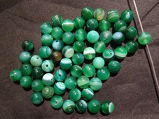 300 Pcs Wonderful Rare Tibetan Green Natural Agate Dzi 6mm Round Beads