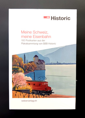 Historic Switzerland 100 Postcards Brand New Sealed Railroad Posters on Card Alp